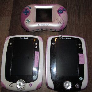 Leap Frog Leapster 2 Leap Pad Tablets Kids Game Systems Lot FOR PARTS OR REPAIR